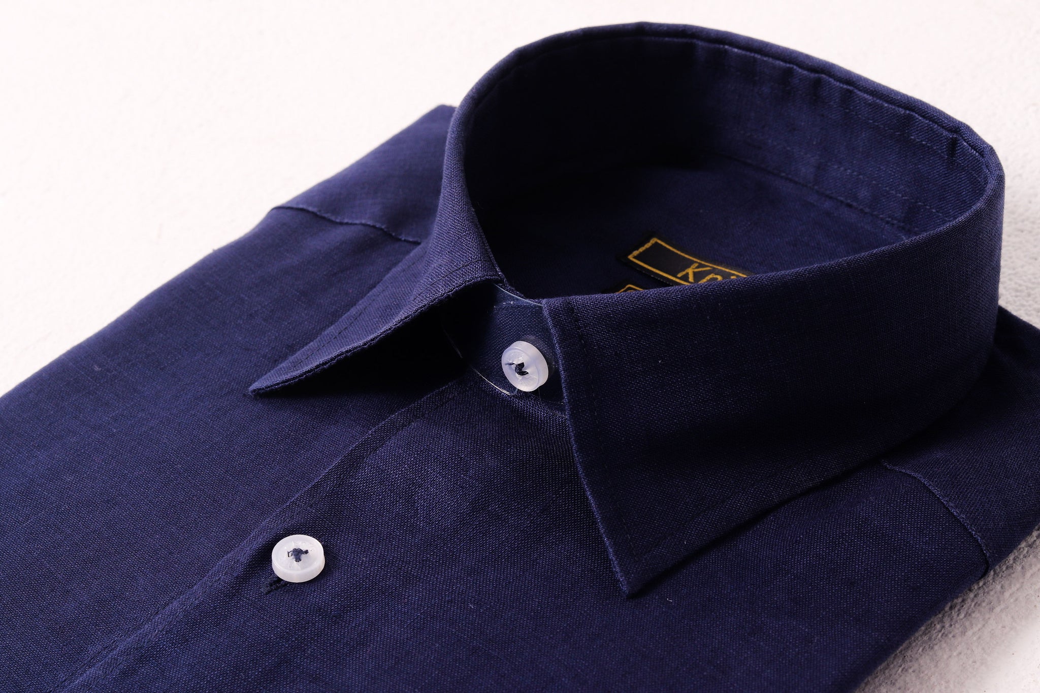 Navy Linen Shirt