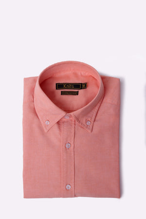 Coral Oxford Shirt